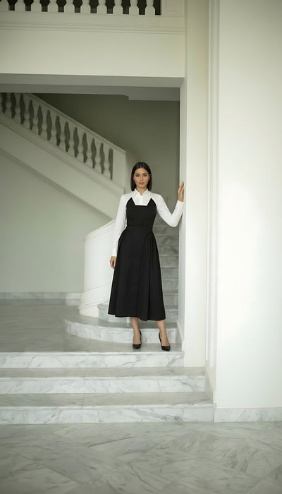 Noir Velvet Tuxedo Set: Structured Blazer Bodice & Floor-Length Column Skirt